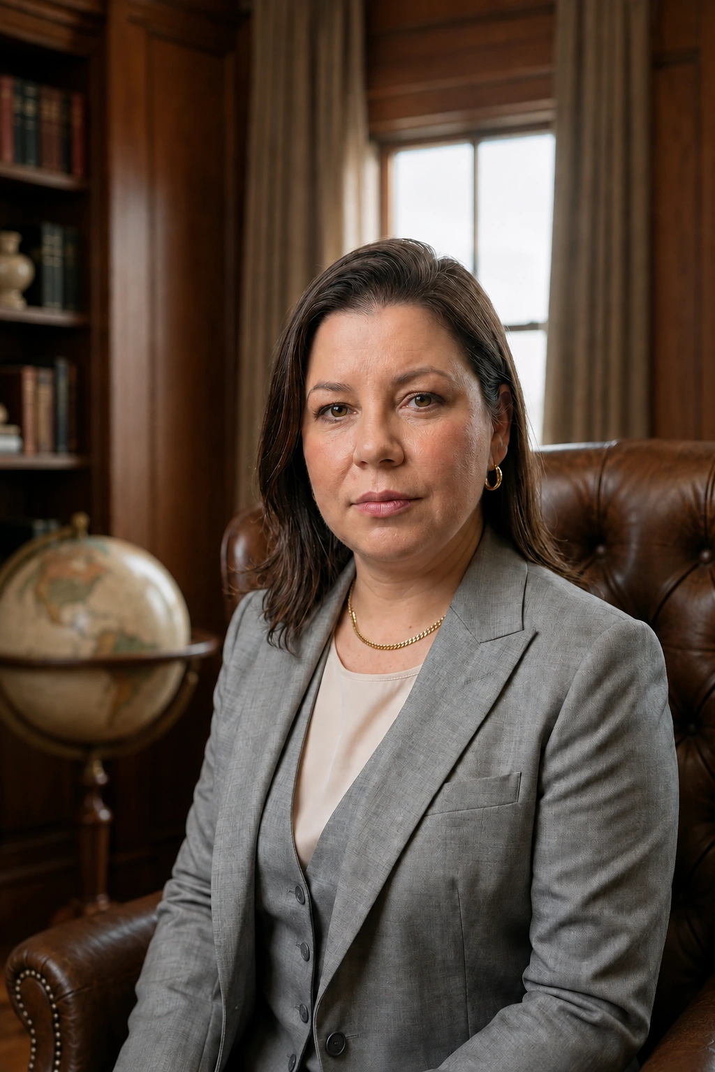 Cristiane da Silva Aguirre em ambiente profissional